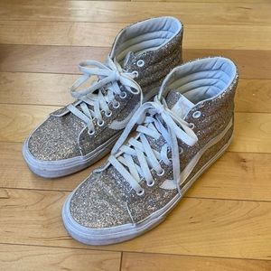 Sparkly high top vans